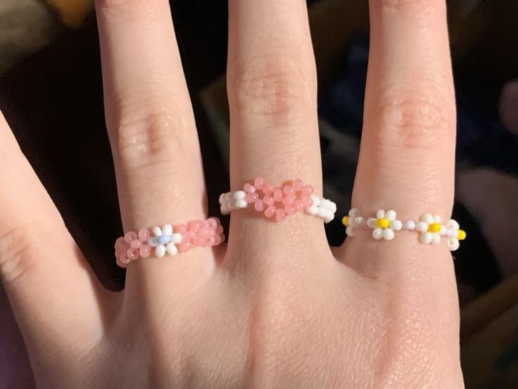 Soft Blossom Beads Ring
