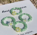 Matcha Daisy Beads Ring Set
