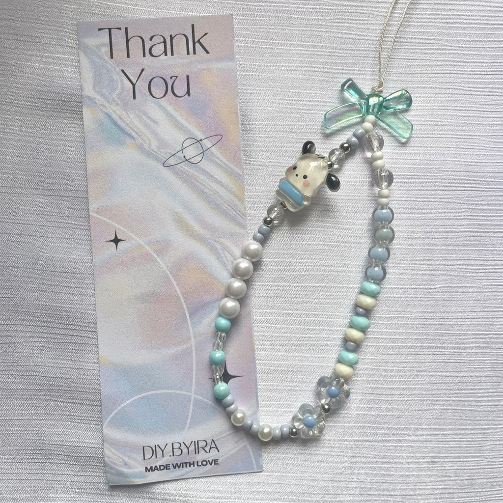 🌈 Character Beaded Phone Strap