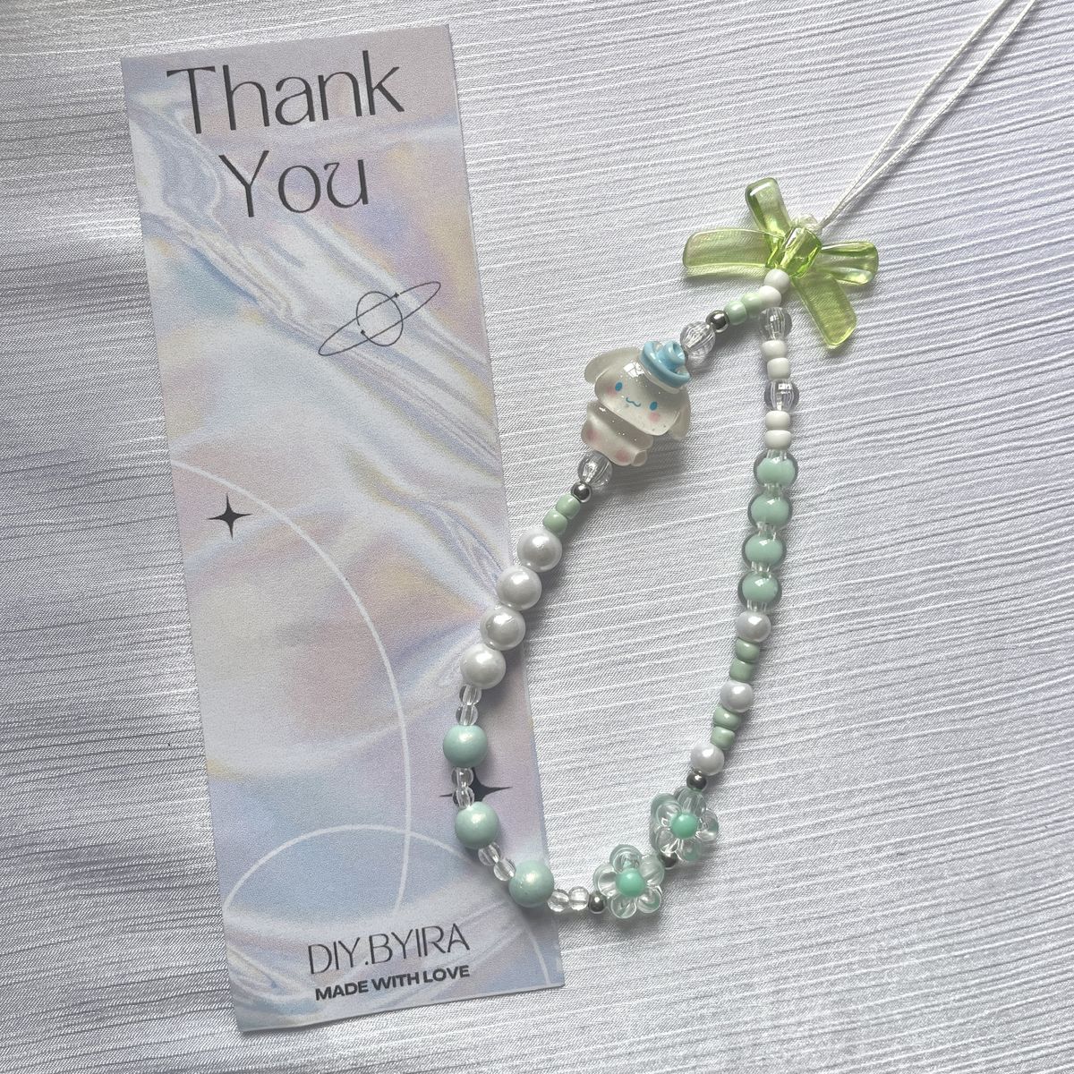 🌈 Character Beaded Phone Strap