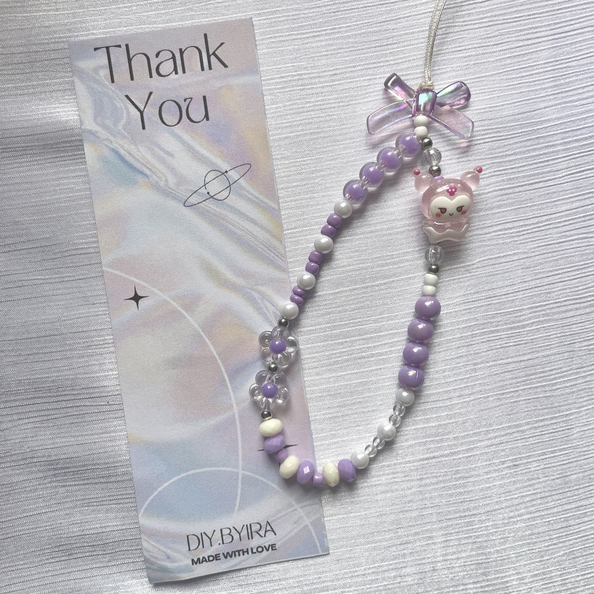 🌈 Character Beaded Phone Strap