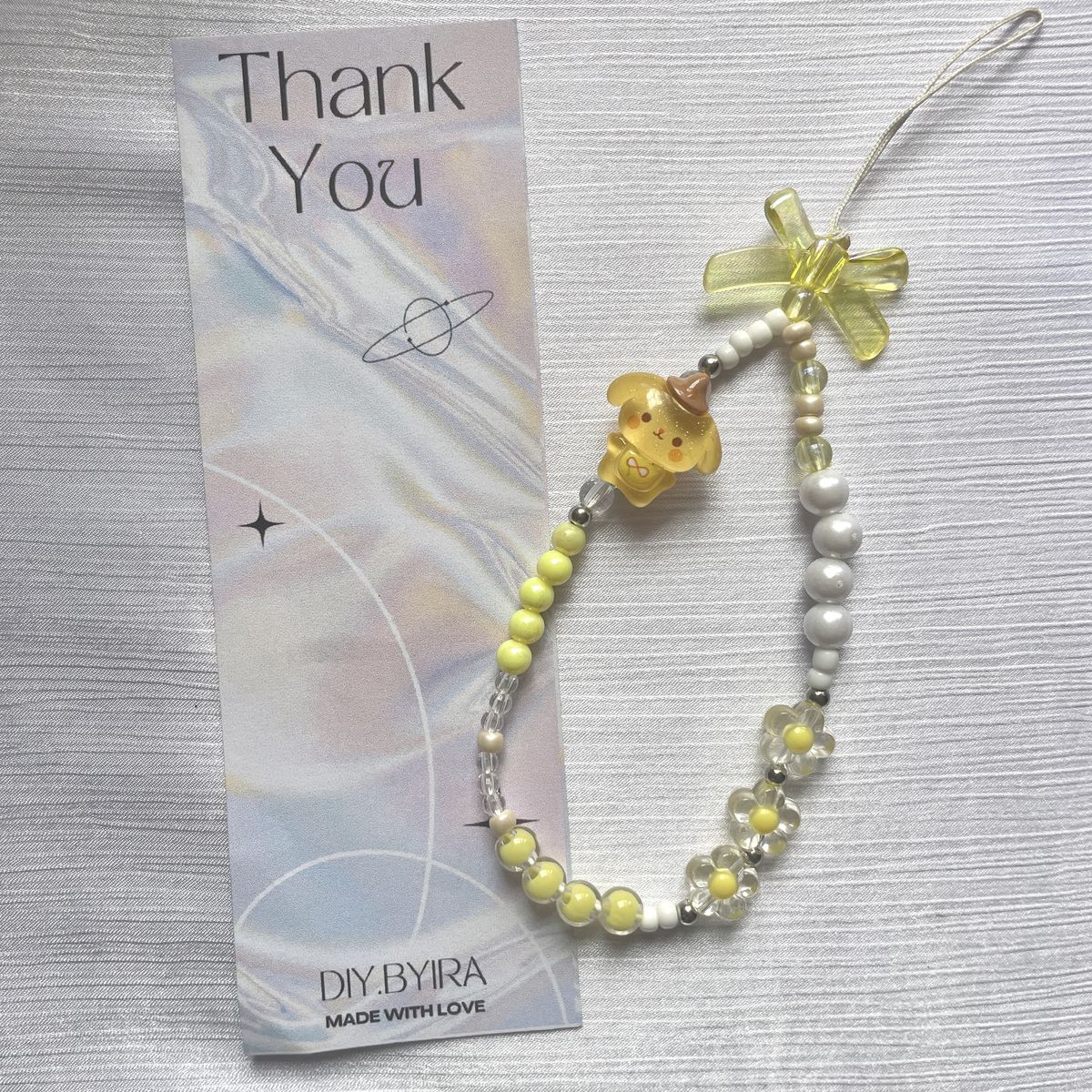 🌈 Character Beaded Phone Strap