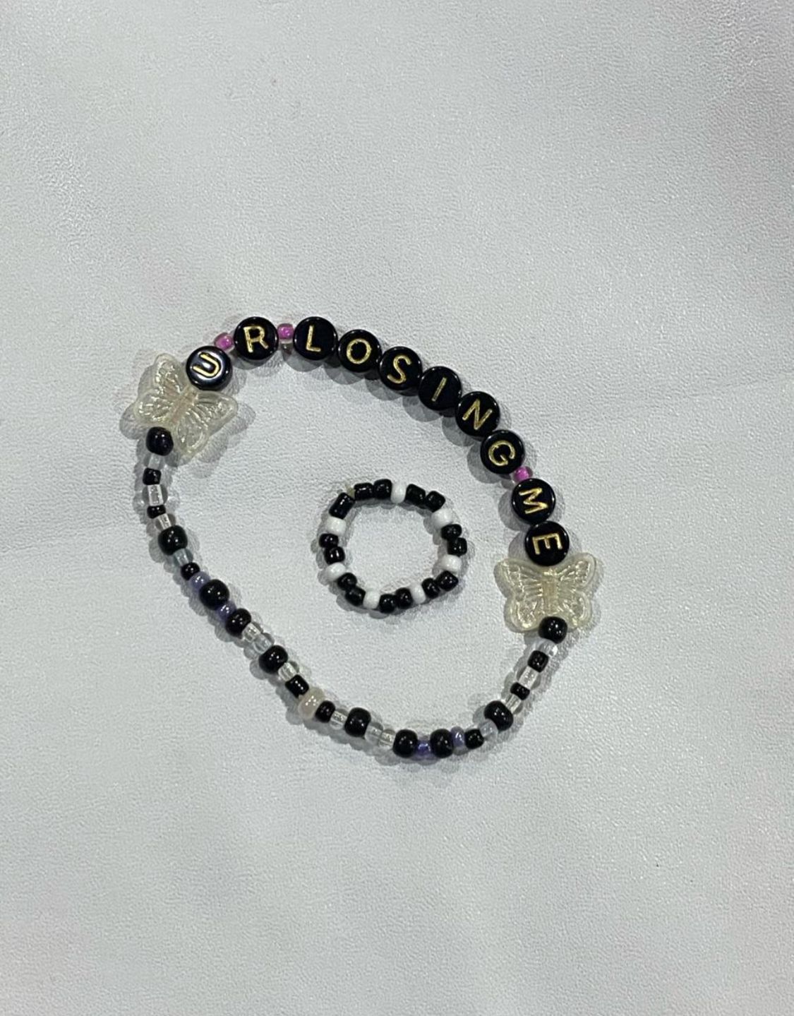 Dark Charm Ring & Bracelet Set